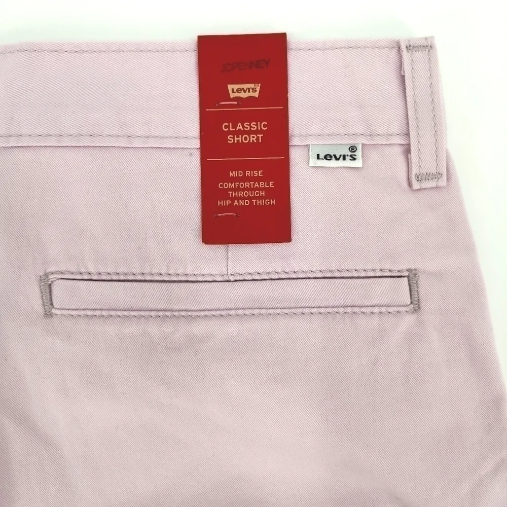 Levi's NWT Women's 29 Pink Cotton Classic Shorts - Picture 13 of 16